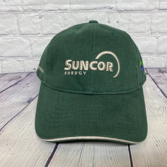 Oilfield Hat Cap Strap Back Green Suncor Energy WAPISIW Lookout Reclamation - Picture 5 of 11